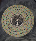 Haakpatroon Mandala met houten schijf