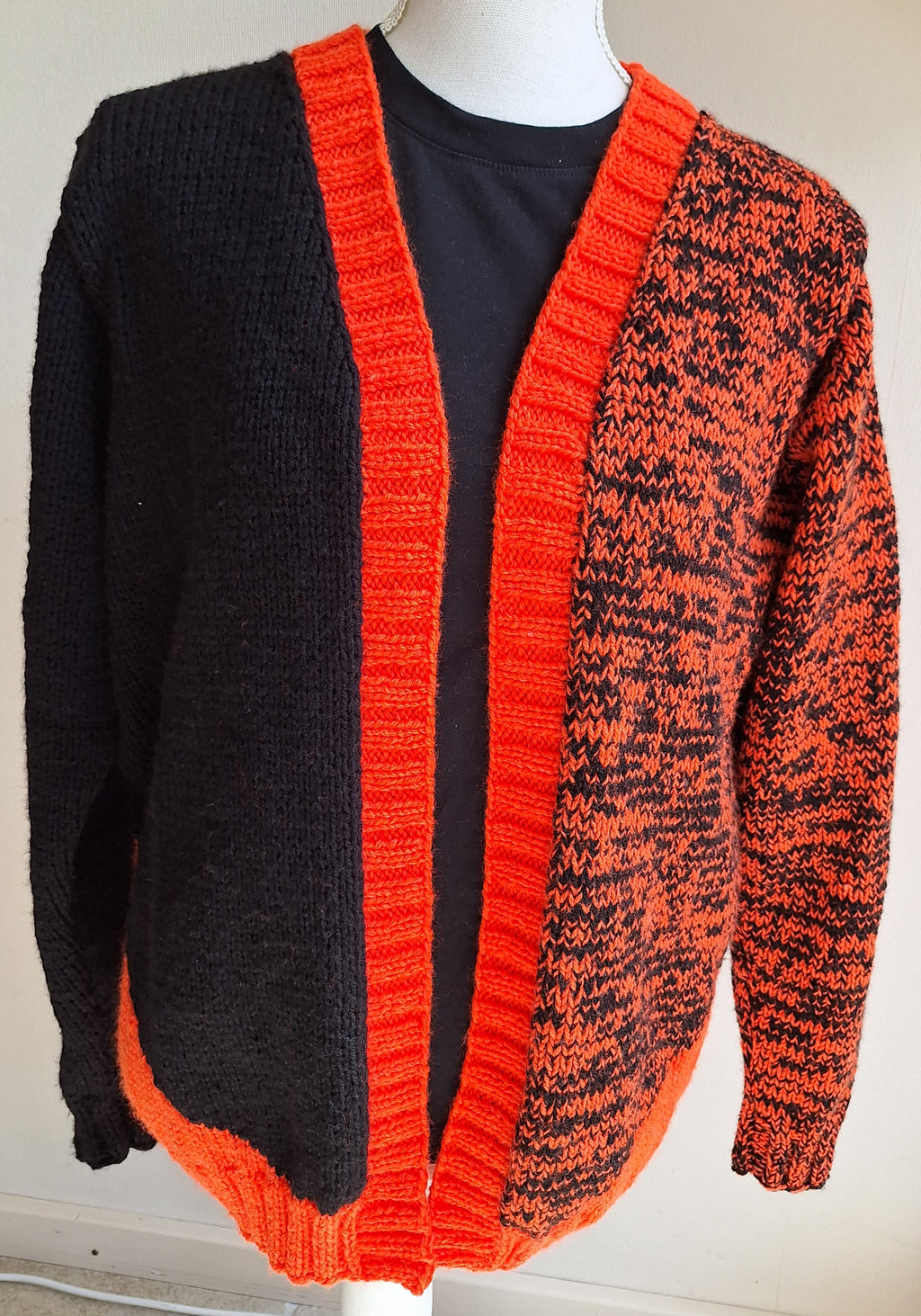 Breipatroon Vest Orange is the new Black