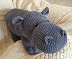 Gehaakt nijlpaard Nancy amigurumi knuffel – amigurumi nijlpaard haken