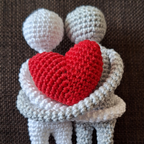 Gehaakt Shared Heart amigurumi – amigurumi patroon Nederlands