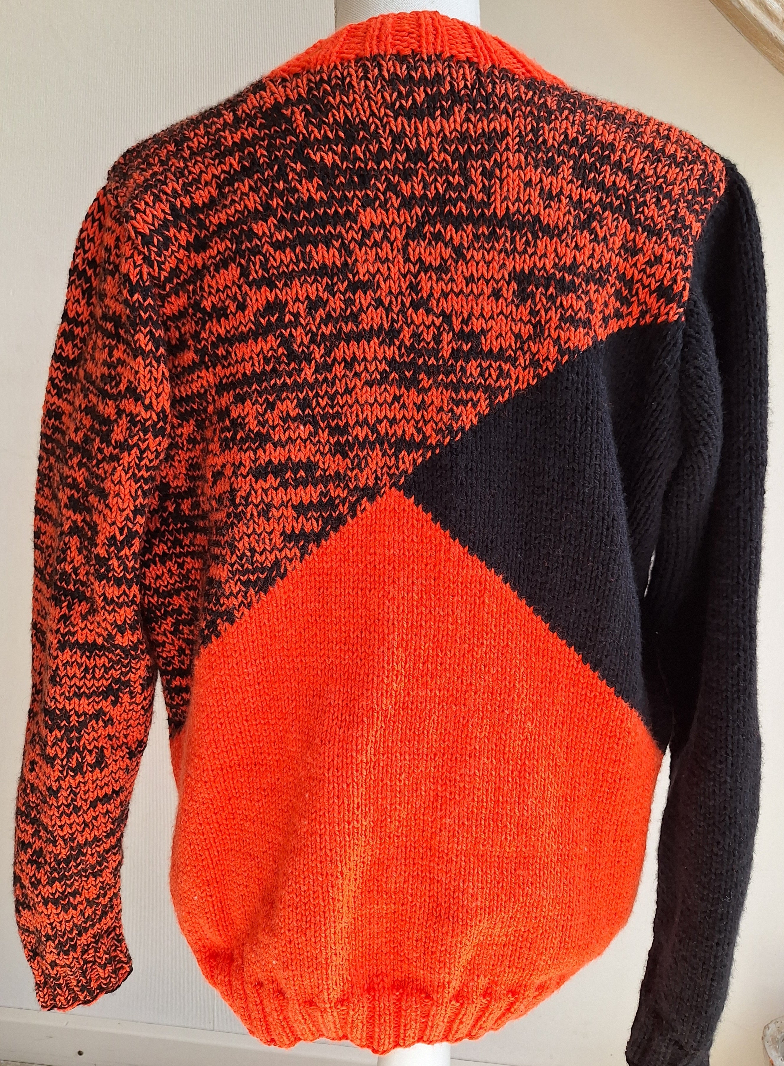 Breipatroon Vest Orange is the new Black