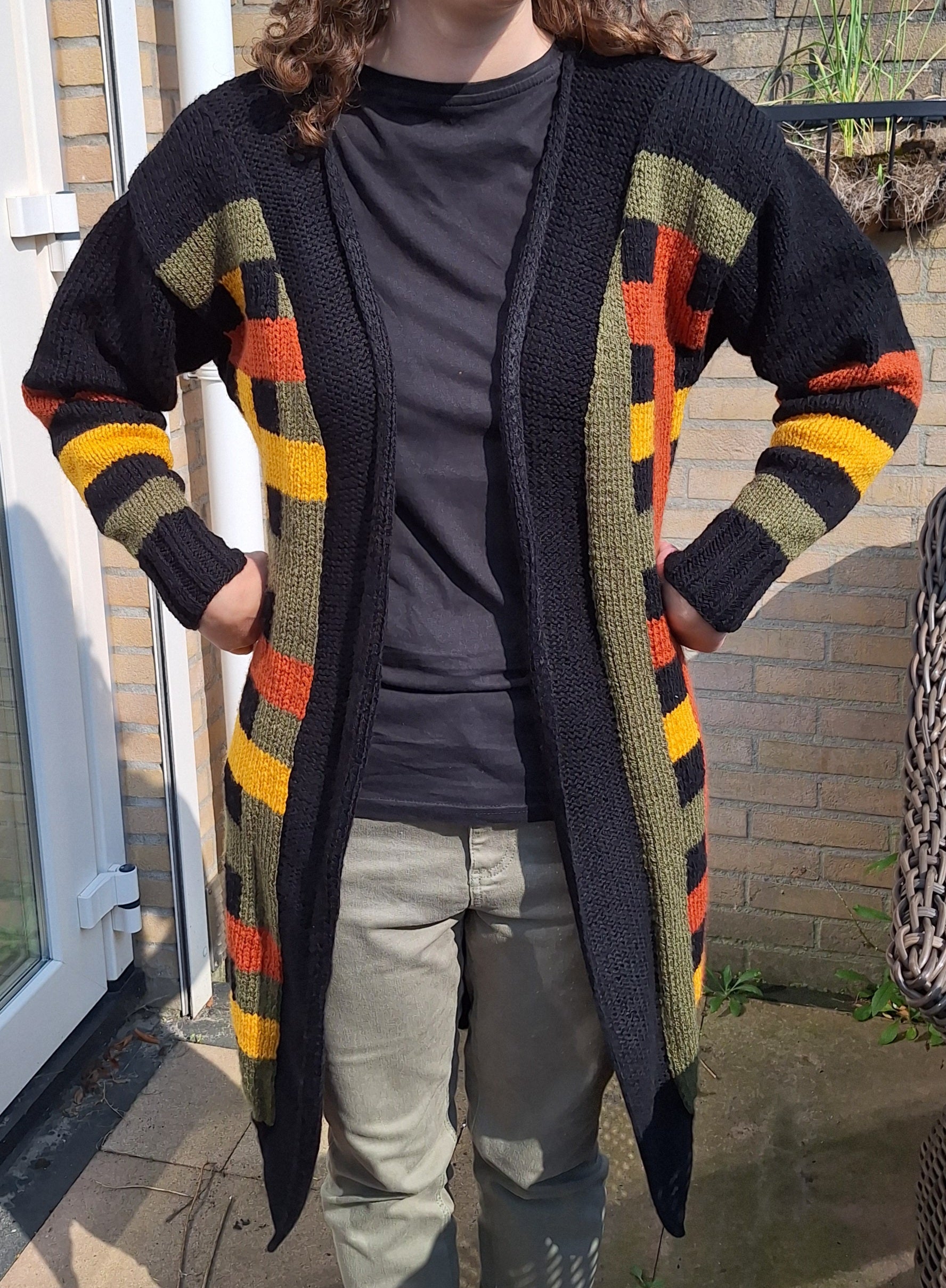 Breipatroon Vest Autumn Stripes