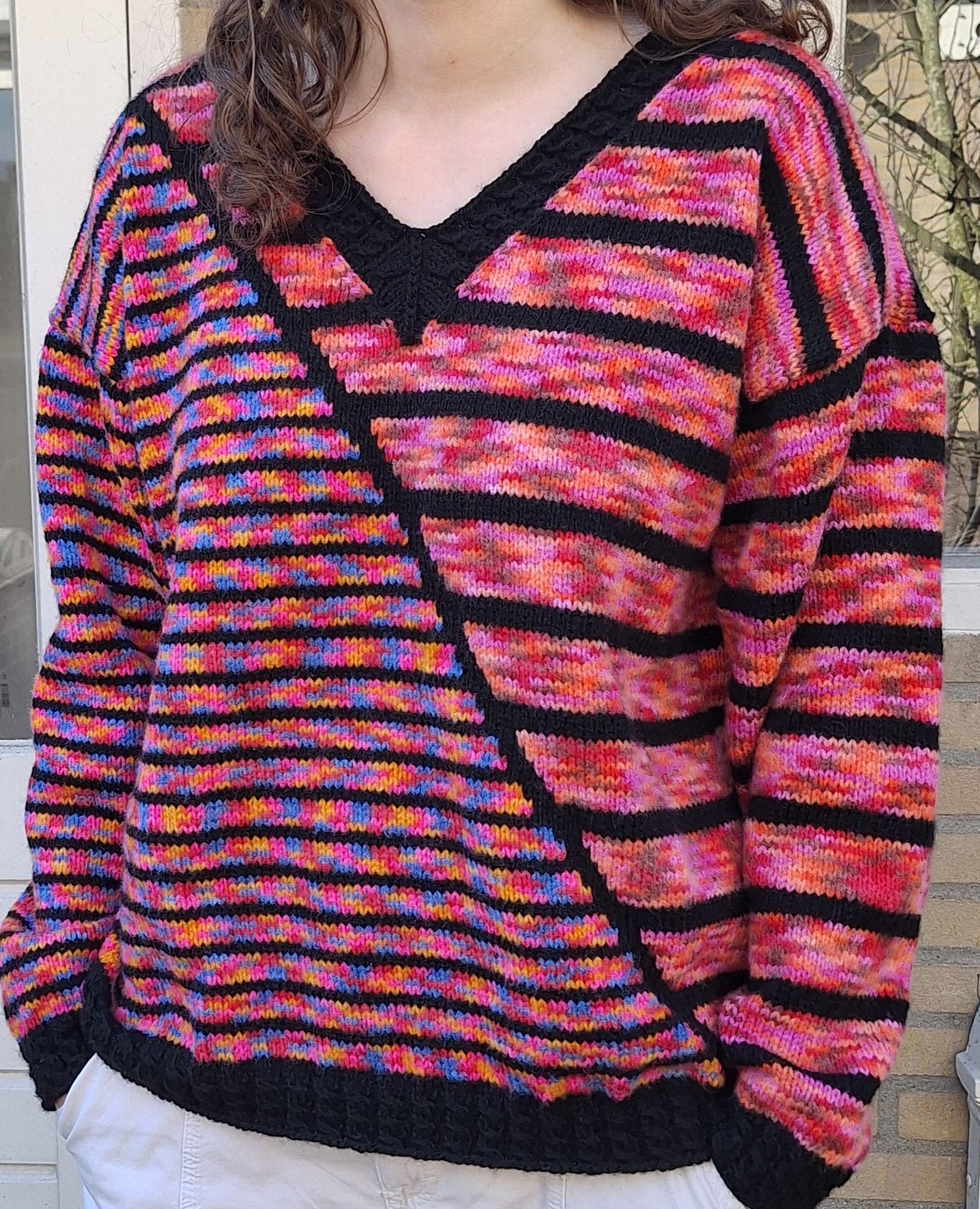 Breipatroon Trui Pretty with Pink