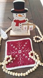 Crochet Pattern Snowflake Trivet