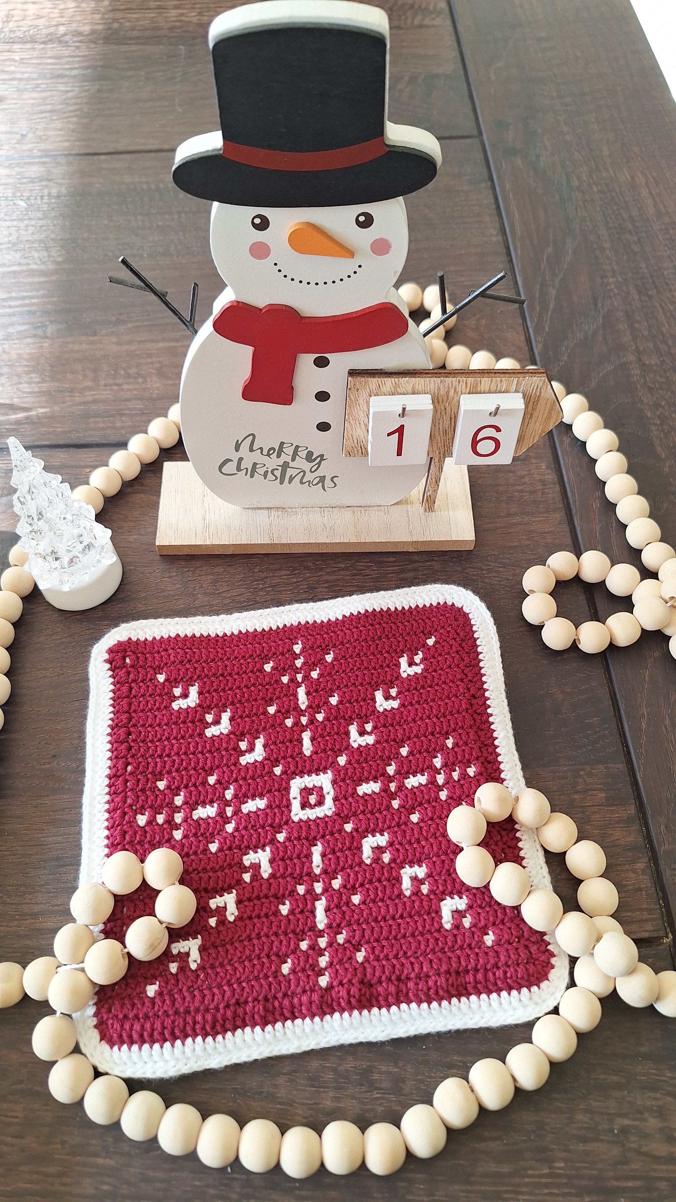 Haakpatroon Pannenonderzetter Snowflake