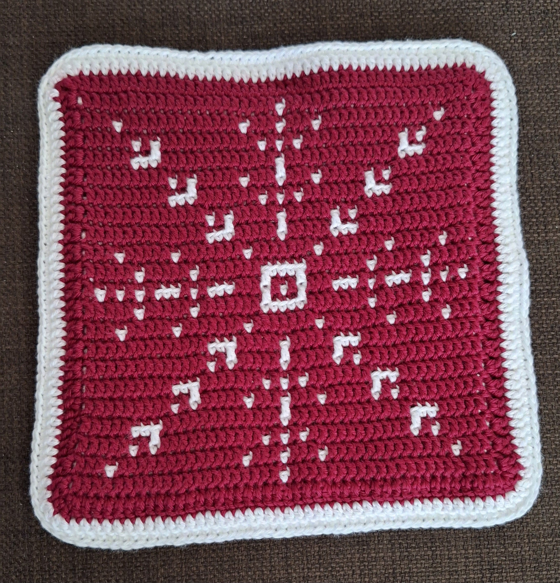 Haakpatroon Pannenonderzetter Snowflake