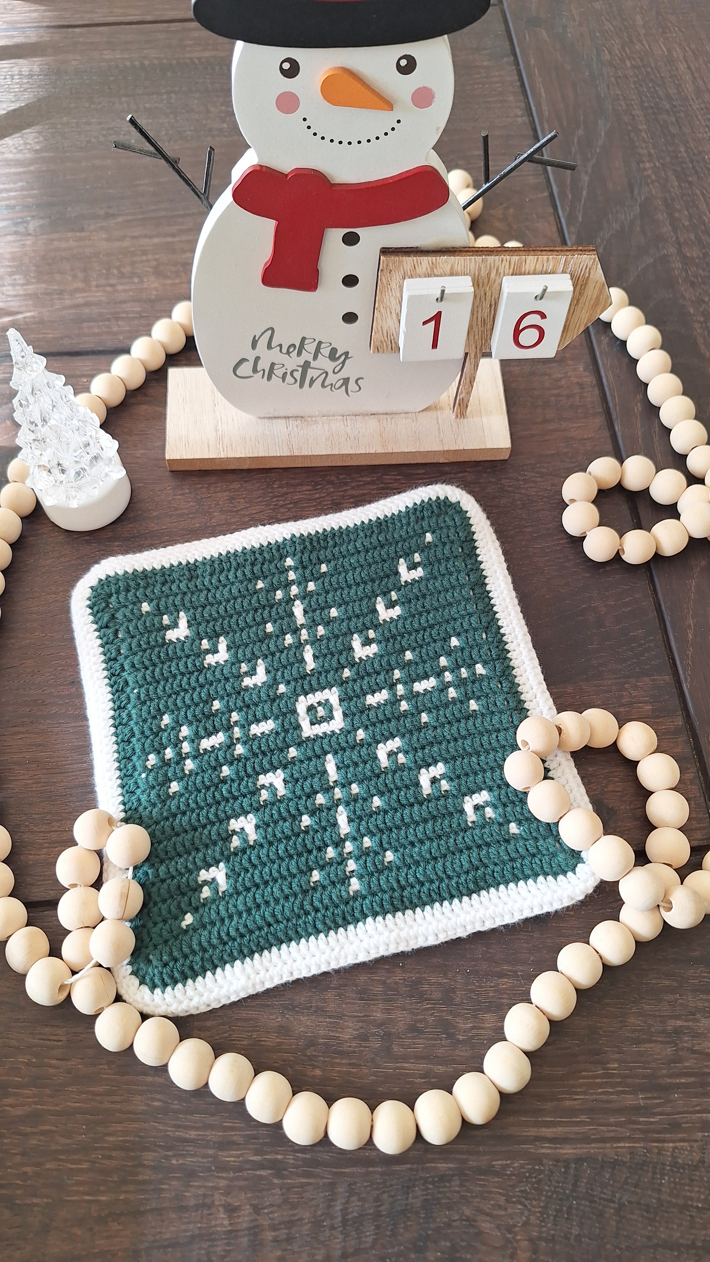 Haakpatroon Pannenonderzetter Snowflake