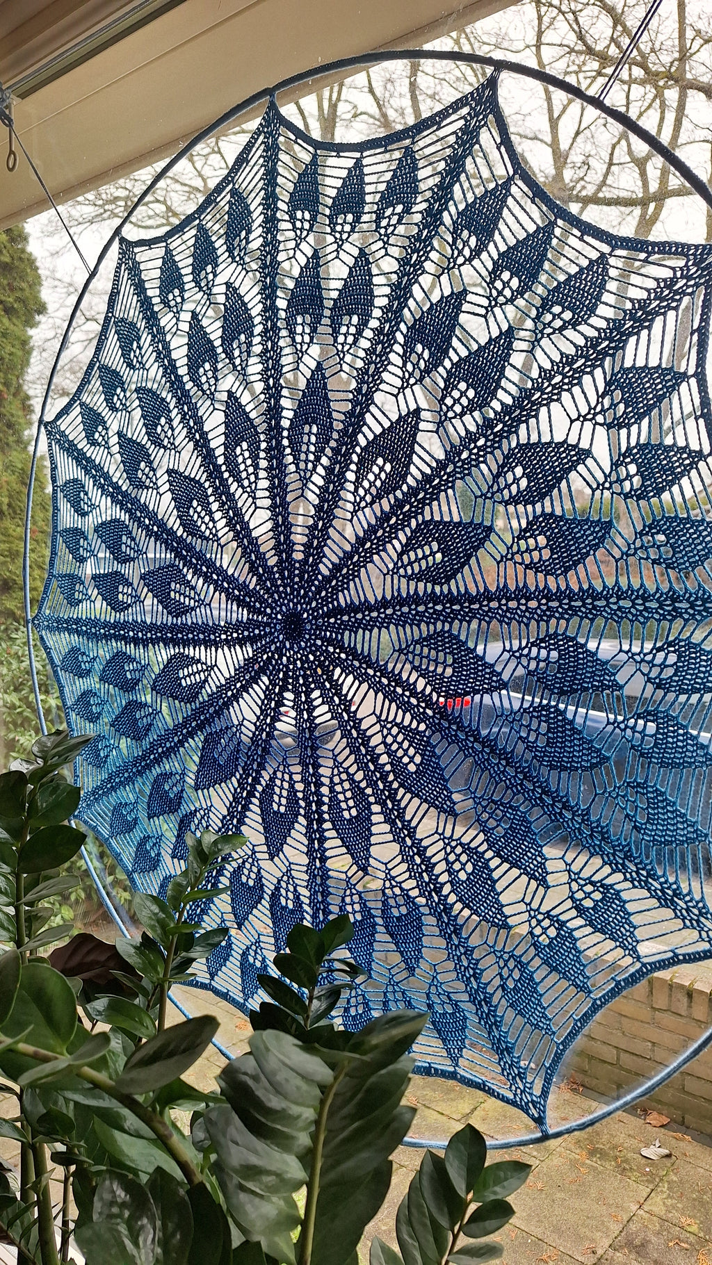 Haakpatroon Mandala Leafs