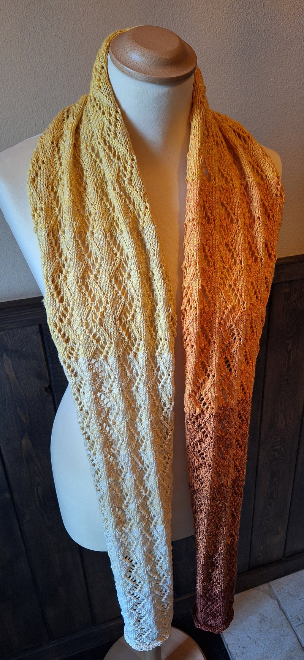 Breipatroon Sjaal Soft Waves