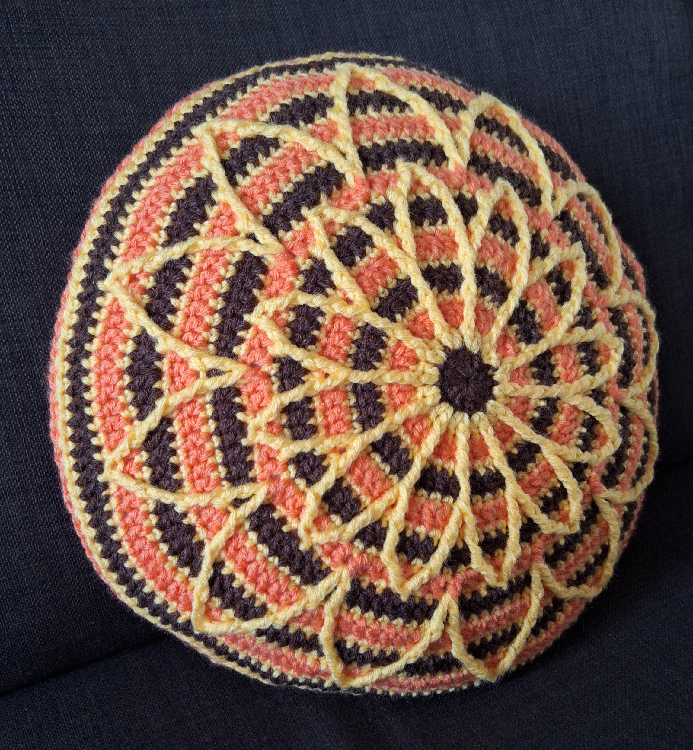 Haakpatroon Kussen Daisy