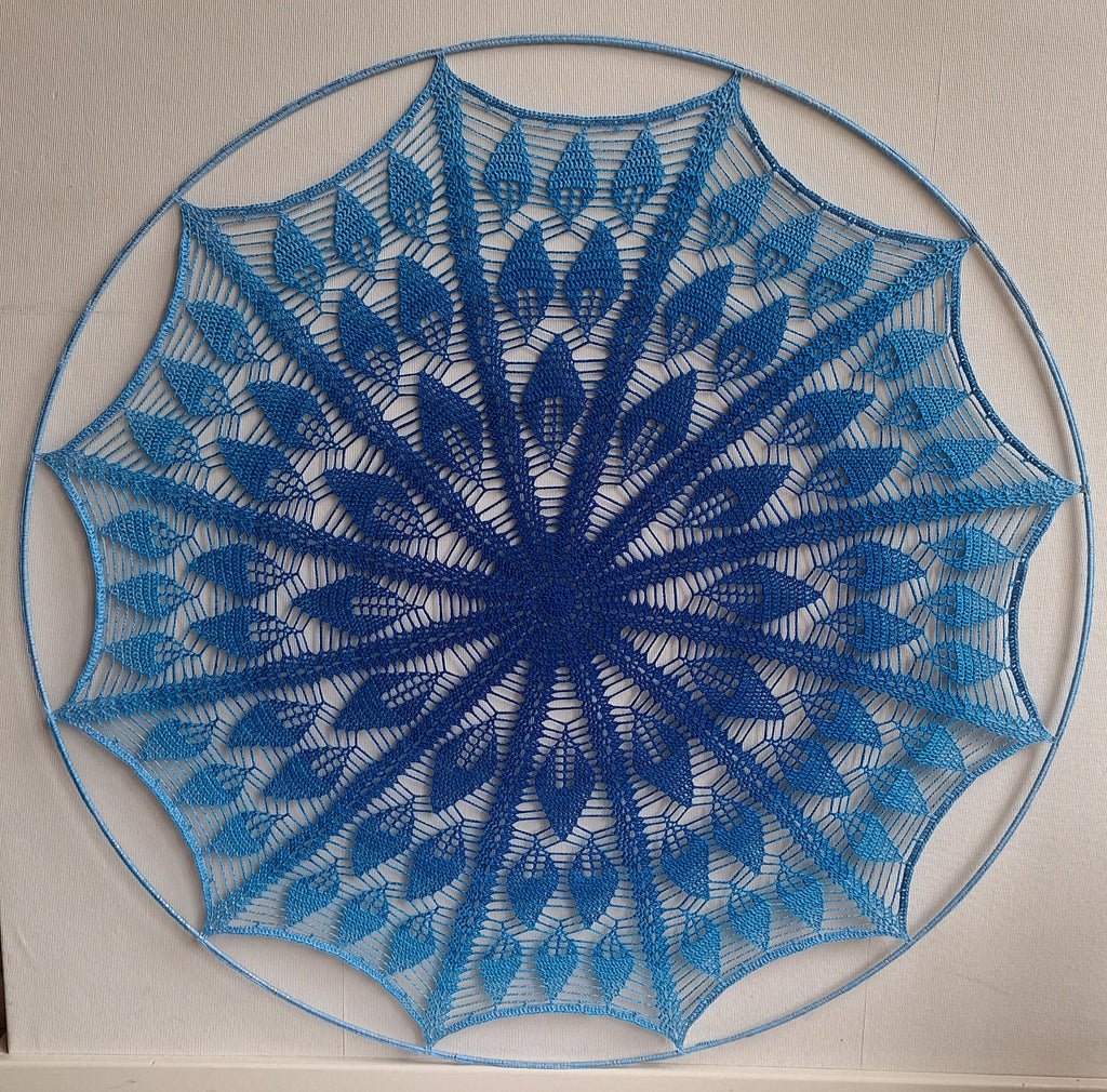 Haakpatroon Mandala Leafs