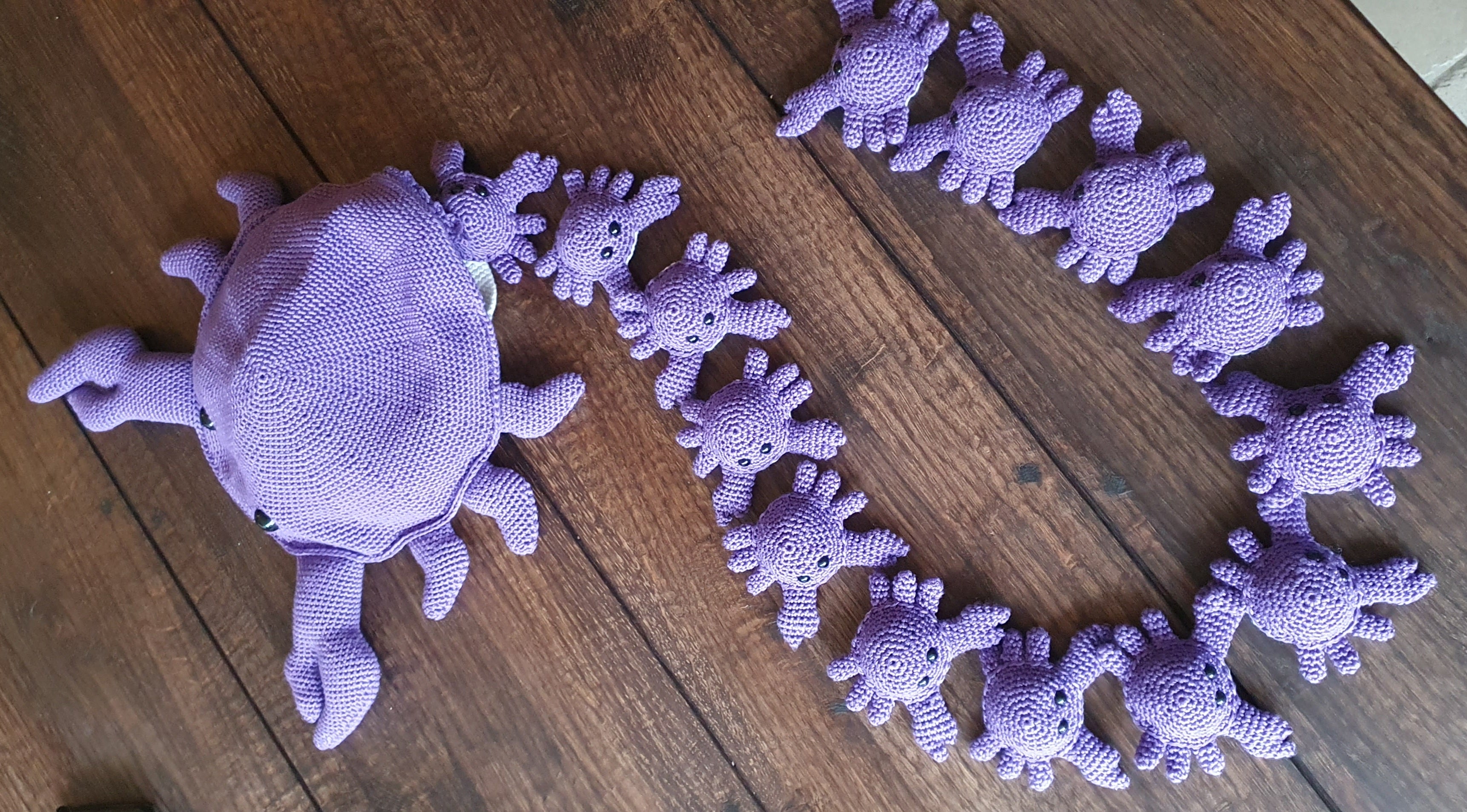 Haakpatroon Memoryspel Krab