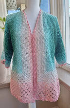 Gehaakt vest Hexagon met korte mouw – hexagon vest haken