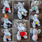 Crochet Pattern Elephant Olga