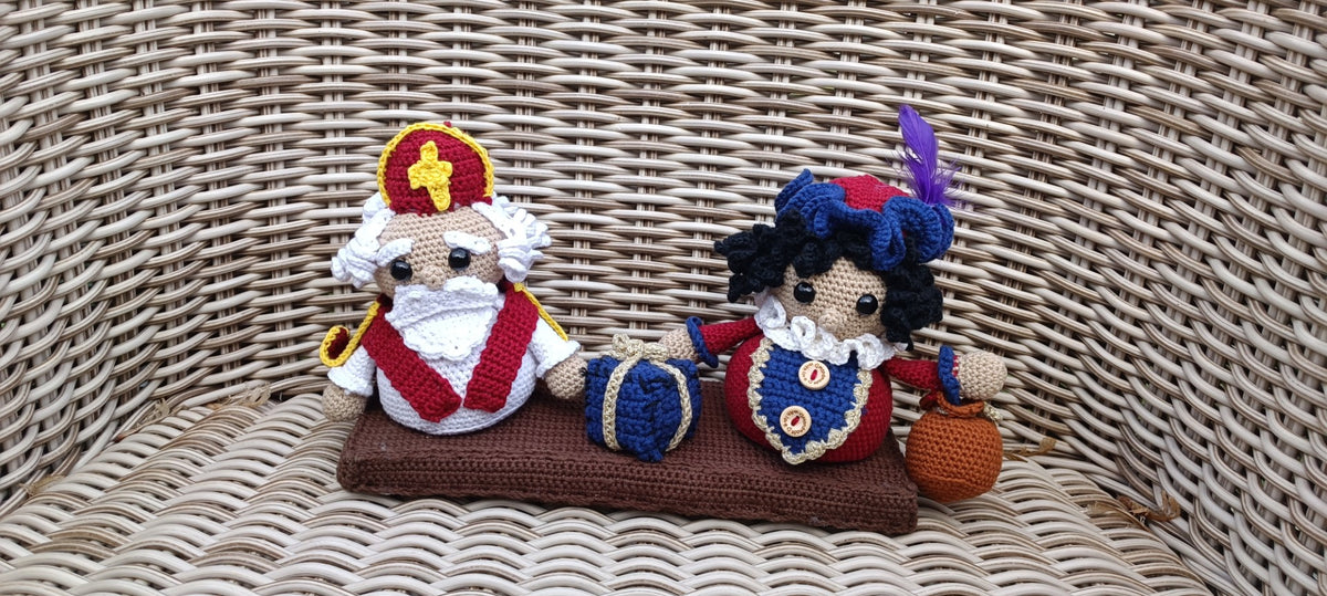 Haakpatroon Sint en Piet tafereel
